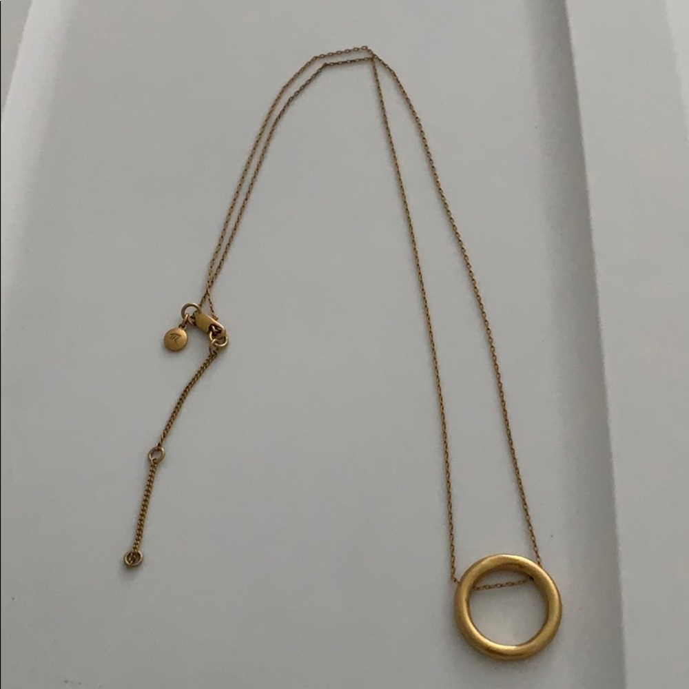 Madewell circle necklace